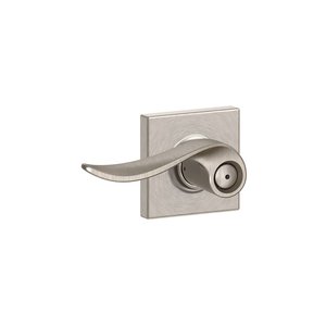 Schlage F40SAC/COL Sacramento Privacy Leverset with Collins Decorative Rosette