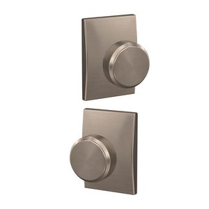 Schlage Custom FC172BWE/CEN Bowery Dummy Knobset with Century Decorative Rosette (2 Single Dummies)