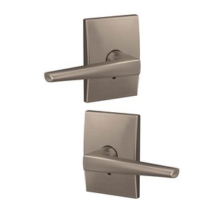 Schlage Custom FC172ELR/CEN Eller Dummy Leverset with Century Decorative Rosette (2 Single Dummies)