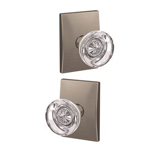 Schlage Custom FC172HOB/CEN Hobson Dummy Knobset with Century Decorative Rosette (2 Single Dummies)