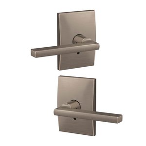 Schlage Custom FC172LAT/CEN Latitude Dummy Leverset with Century Decorative Rosette (2 Single Dummies)