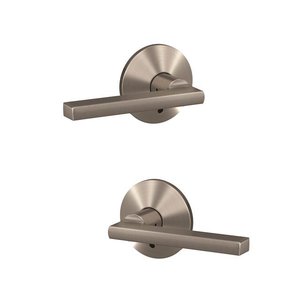 Schlage Custom FC172LAT/KIN Latitude Dummy Leverset with Kinsler Decorative Rosette (2 Single Dummies)
