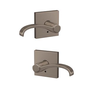 Schlage Custom FC172WIT/COL Whitney Dummy Leverset with Collins Decorative Rosette (2 Single Dummies)