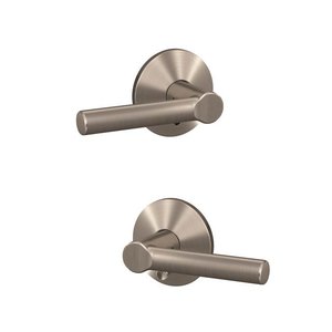 Schlage Custom FC21BRW/KIN Broadway Passage/Privacy Leverset with Kinsler Decorative Rosette
