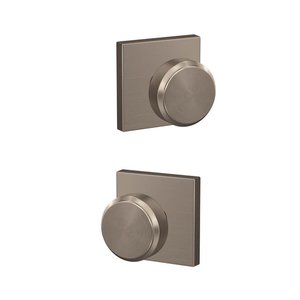 Schlage Custom FC21BWE/COL Bowery Passage/Privacy Knobset with Collins Decorative Rosette