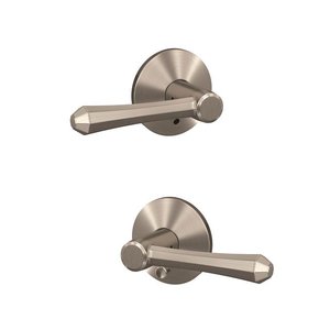 Schlage Custom FC21DMP/KIN Dempsey Passage/Privacy Leverset with Kinsler Decorative Rosette