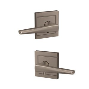 Schlage Custom FC21ELR/ULD Eller Passage/Privacy Leverset with Upland Decorative Rosette