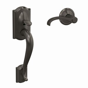 Schlage Custom FC285 CAM/WITxALD Camelot Lower Handleset with Whitney Lever &amp; Alden Rosette