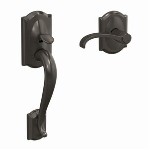 Schlage Custom FC285 CAM/WITxCAM Camelot Lower Handleset with Whitney Lever &amp; Camelot Rosette