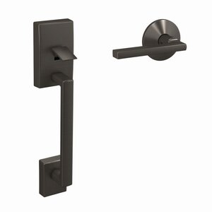 Schlage Custom FC285 CEN/LATxKIN Century Lower Handleset with Latitude Lever &amp; Kinsler Rosette