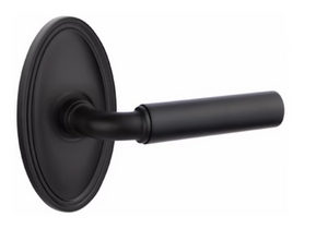 Emtek Manning 8520 SD Single Dummy Lever with Oval Rosette for Left Handed Doors