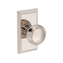 Baldwin HD.BRE.HFR Reserve Bremerton Single Dummy Knob with Chamfered 5 inch Rosette