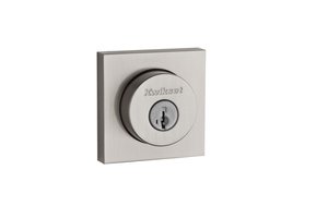 Kwikset 158 SQT SMT Halifax Contemporary Square Single Cylinder Deadbolt with SmartKey