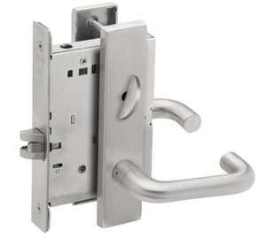 Schlage L9040 03L Bath/Bedroom Privacy Mortise Lock with 03 Lever and L Escutcheon