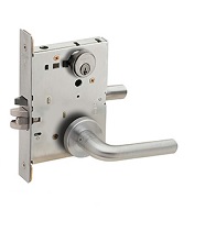 Schlage L9050P 02B Entry/Office Mortise Lock with 02 Lever and B Rose