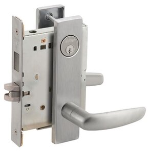 Schlage L9456P 07L Corridor Mortise Lock with 07 Lever and L Escutcheon