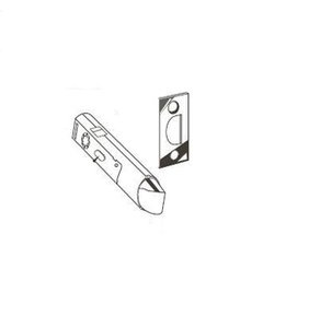 Omnia 107LPA34 2-3/4 Inch Backset Lever Strength Passage Latch for Stainless Steel Collection