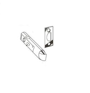 Omnia 107LPA38 2-3/8 Inch Backset Lever Strength Passage Latch for Stainless Steel Collection
