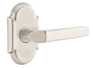 Emtek Milano 8208 Privacy Leverset with #8 Rosette for Left Handed Doors