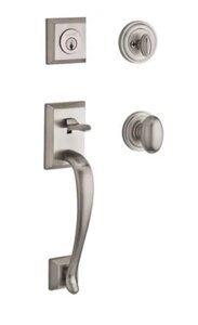 Baldwin SCNAPxELLTRR Reserve Napa Single Cylinder Handleset with Ellipse Knob and Traditional Round Rosette