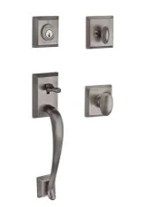 Baldwin SCNAPxELLTSR Reserve Napa Single Cylinder Handleset with Ellipse Knob and Traditional Square Rosette