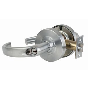 Schlage ALX70R-SPA Sparta Classroom Keyed Entry Door Lever Set with Full Size Interchangeable Core