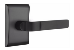 Emtek Aston 5051 Brass Modern Single Dummy Lever with Neos Rosette for Right Handed Doors