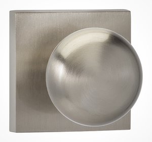 Omnia 458SQPR Privacy Knobset with Square Rosette From the Prodigy Collection