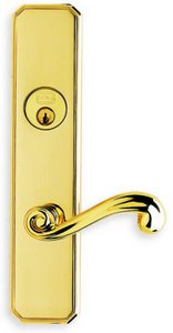 Omnia D11055A Single Cylinder Deadbolt Entry Set for 5-1/2 Inch Door Prep