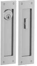 Baldwin PD005.ENTR Large Santa Monica Keyed Pocket Door Mortise Lock