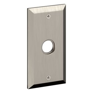 Baldwin R056.IDM Single Estate 5 Inch Bevel Rectangle Rosette for Dummy Function