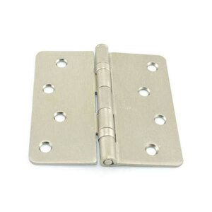Hager RCBB1741 4" x 4" 1/4" Radius Full Mortise Residential Weight Ball Bearing Hinge (Order in Multiples of two)