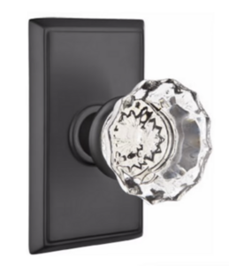 Emtek Astoria Crystal 8521 Full Dummy Knobset with Rectangular Rosette