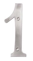Deltana RN4-1U Solid Brass 4 Inch House Number "1"
