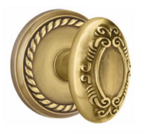 Emtek Victoria 8201 Privacy Knobset with Rope Rosette