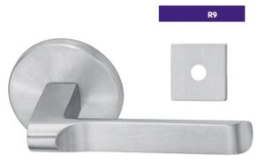ASSA Abloy Accentra RSR9RL255 Single Dummy Thru Bolted Tubular Lock with RS Lever and R9 Rose