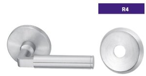 ASSA Abloy Accentra RVR4RL255 Single Dummy Thru Bolted Tubular Lock with RV Lever and R4 Rose