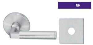 ASSA Abloy Accentra RVR9RL255S Single Dummy Surface Mounted with RV Lever and R9 Rose