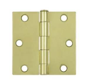 Deltana S33-R Residential 3 Inch x 3 Inch Steel Hinge with Square Corners