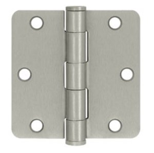 Deltana S35R4HD Heavy Duty 3-1/2 Inch x 3-1/2 Inch Steel Hinge with 1/4 Inch Radius Corners (Sold in Pairs)