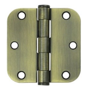 Deltana S35R5HD Heavy Duty 3-1/2 Inch x 3-1/2 Inch Steel Hinge with 5/8 Inch Radius Corners (Sold in Pairs)