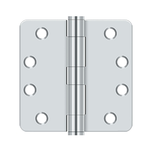 Deltana S44R4 Heavy Duty 4 Inch x 4 Inch Steel Hinge with 1/4 Inch Radius Corners (Sold in Pairs)