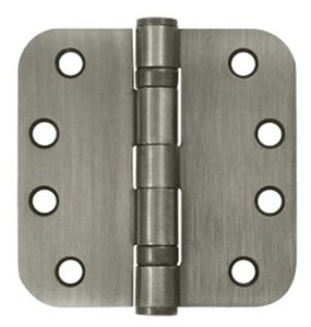 Deltana S44R5HDB Heavy Duty Ball Bearing 4 Inch x 4 Inch Steel Hinge with 5/8 Inch Radius Corners (Sold in Pairs)