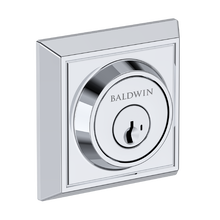Baldwin SC.CHD.SMC Reserve Chamfered Square Single Cylinder Deadbolt with SmartKey C Keyway Cylinder