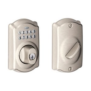 Schlage BE365 CAM Camelot Single Cylinder Electronic Keypad Deadbolt