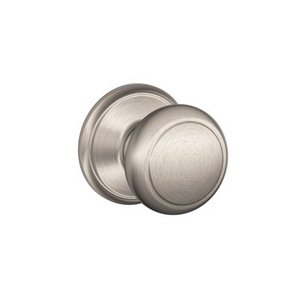 Schlage F10AND Andover Passage Knobset