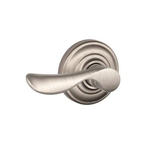 Schlage F10CHP/AND Champagne Passage Leverset with Andover Decorative Rosette