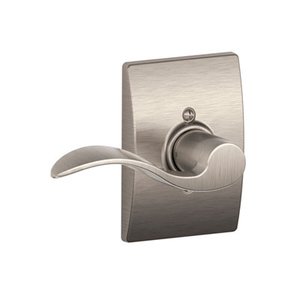 Schlage F170ACC/CEN RH Accent Single Dummy Right Handed Lever with Century Decorative Rosette