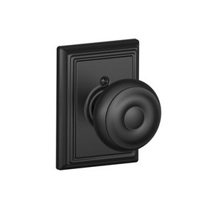 Schlage F170GEO/ADD Georgian Single Dummy Knob with Addison Decorative Rosette