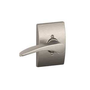 Schlage F170MNH/CEN RH Manhattan Single Dummy Right Handed Lever with Century Decorative Rosette